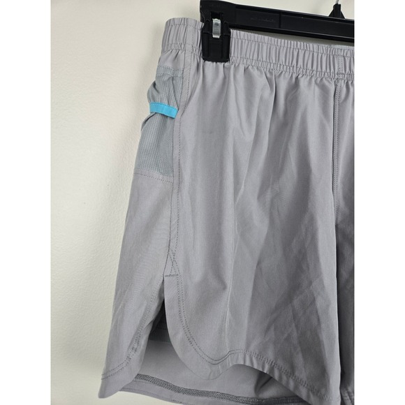 Haimont Womens Running Shorts Gray Liner Zipper Pocket Athletic Size Large - Picture 4 of 11